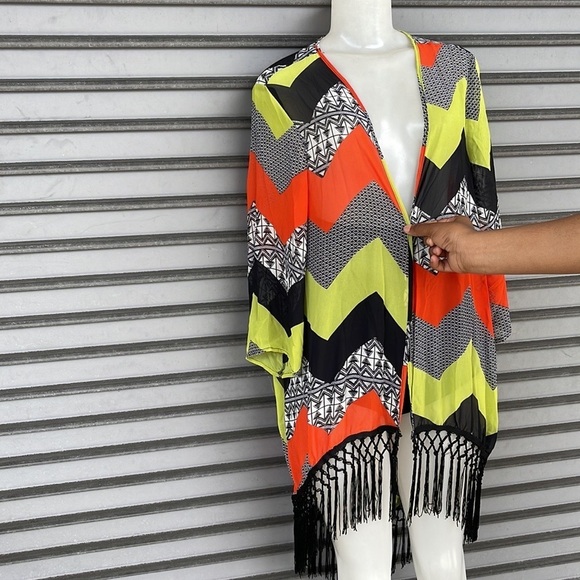 Cato Sports Wear Kimono Multi Color Size XL - Picture 3 of 8